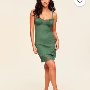 Adore Me Aliyah Slip Dress Green